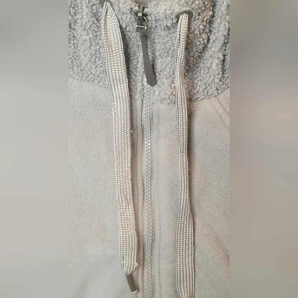 Koolaburra by UGG Cozy Sherpa Jacket Sz XL Truffle Mauve Hooded Zip Up Fleece - Picture 8 of 16